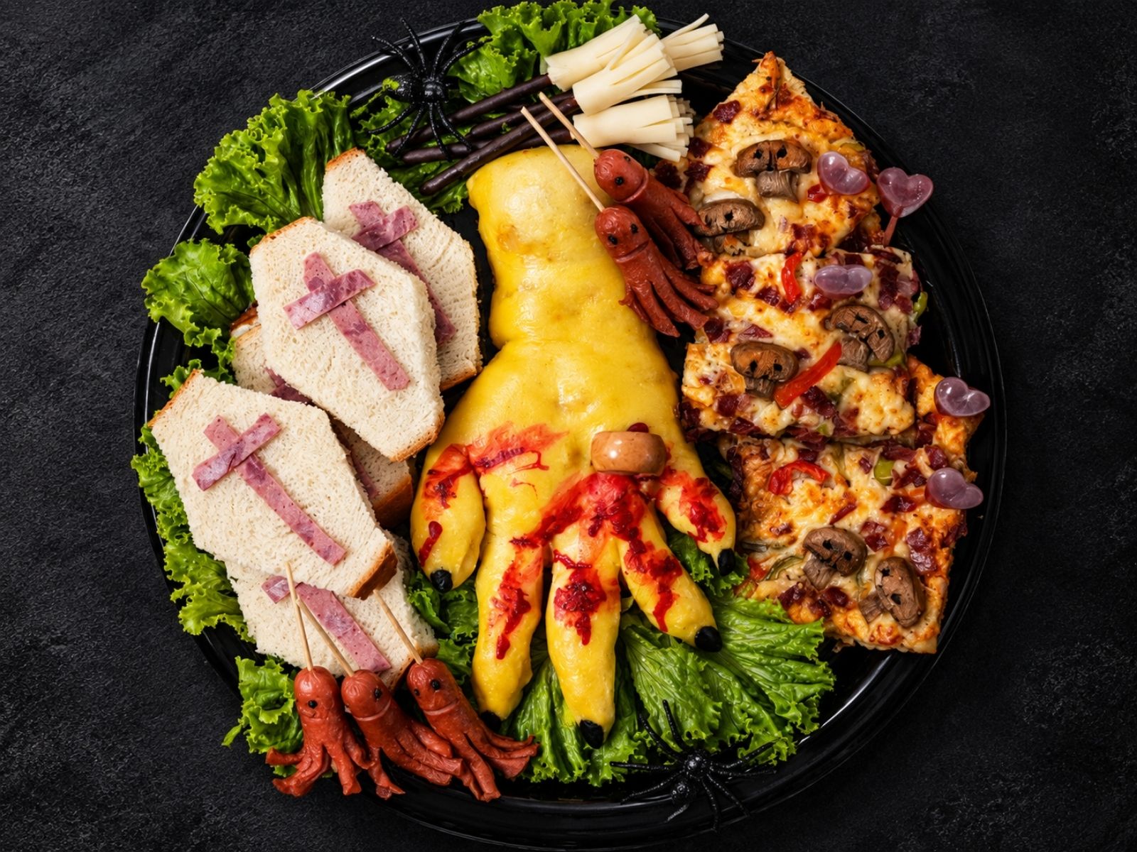 فینگر فود هالووین — Halloween Tray